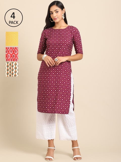 Ethnic basket Women Multicoloured Paisley Printed Keyhole Neck Mirror Work Block Print Crepe Kurta, Multi
Ethnic basket Women Multicoloured Paisley Printed Keyhole Neck Mirror Work Block Print Crepe Kurta, Multi