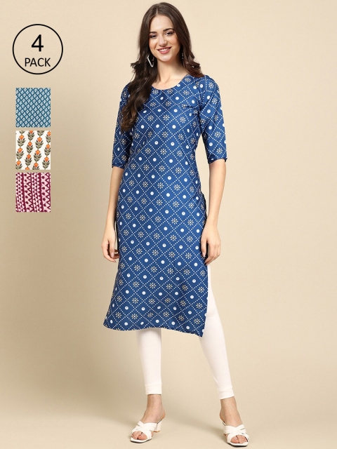 Ethnic basket Women Multicoloured Ethnic Motifs Printed Block Print Crepe Kurta, Multi
Ethnic basket Women Multicoloured Ethnic Motifs Printed Block Print Crepe Kurta, Multi