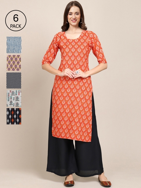 1 Stop Fashion Women Multicoloured Paisley Yoke Design Thread Work Block Print Crepe Kurta, Multi
1 Stop Fashion Women Multicoloured Paisley Yoke Design Thread Work Block Print Crepe Kurta, Multi