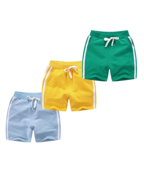 KYDA KIDS Boys Pack of 3 Solid Mid Rise Cotton Shorts, Green
KYDA KIDS Boys Pack of 3 Solid Mid Rise Cotton Shorts, Green