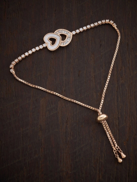 Kushal's Fashion Jewellery Women Rose Gold & White Cubic Zirconia Rose Gold-Plated Wraparound Bracelet
Kushal's Fashion Jewellery Women Rose Gold & White Cubic Zirconia Rose Gold-Plated Wraparound Bracelet