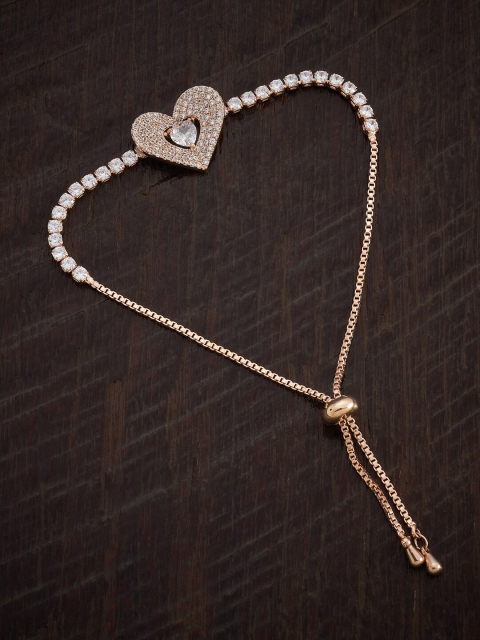 Kushal's Fashion Jewellery Women Rose Gold & White Cubic Zirconia Rose Gold-Plated Wraparound Bracelet
Kushal's Fashion Jewellery Women Rose Gold & White Cubic Zirconia Rose Gold-Plated Wraparound Bracelet
