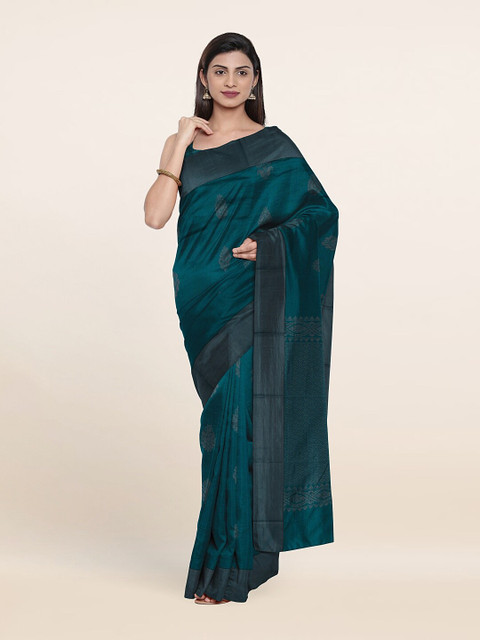 Pothys Blue & Grey Ethnic Motifs Silk Cotton Saree 
Pothys Blue & Grey Ethnic Motifs Silk Cotton Saree