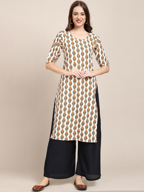 Ethnic basket Women Multicoloured Ethnic Motifs Printed Flared Sleeves Mirror Work Block Print Crepe Kurta, Multi
Ethnic basket Women Multicoloured Ethnic Motifs Printed Flared Sleeves Mirror Work Block Print Crepe Kurta, Multi