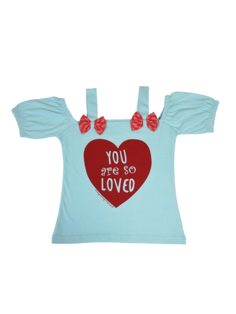 POMY & JINNY Girls Turquoise Blue & Red Printed Cold-Shoulder Sleeves Pure Cotton Top
POMY & JINNY Girls Turquoise Blue & Red Printed Cold-Shoulder Sleeves Pure Cotton Top