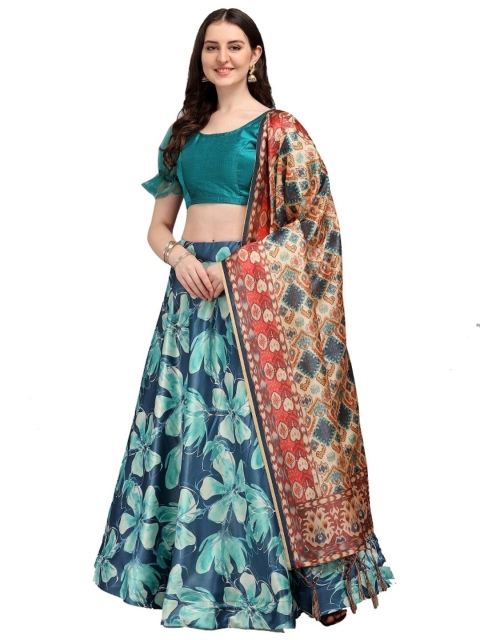 SWEETPEL Blue & Beige Printed Ready to Wear Lehenga & Unstitched Blouse With Dupatta
SWEETPEL Blue & Beige Printed Ready to Wear Lehenga & Unstitched Blouse With Dupatta