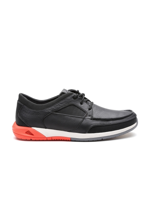 Clarks Men Black Leather Derbys