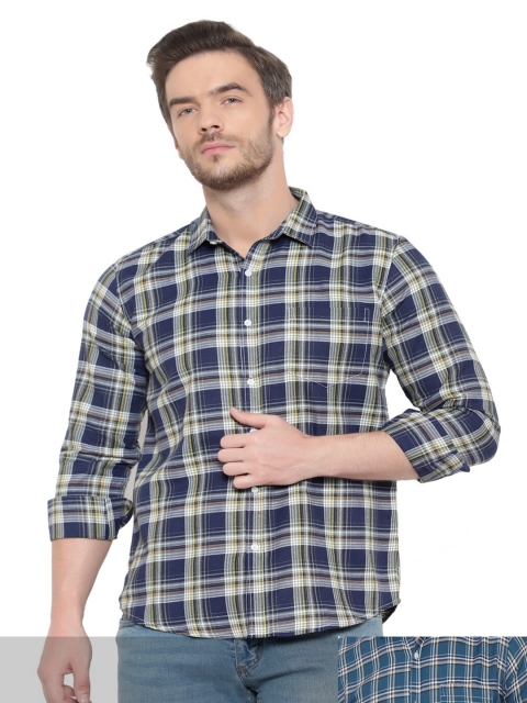 BAWERIN Men Pack Of 2 Multicoloured Premium Tartan Checked Pure Cotton Casual Shirt, Multi
BAWERIN Men Pack Of 2 Multicoloured Premium Tartan Checked Pure Cotton Casual Shirt, Multi