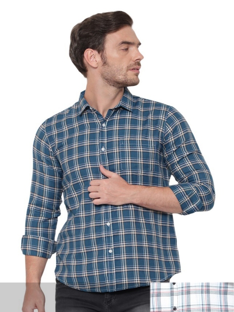 BAWERIN Men Pack Of 2 Multicoloured Premium Tartan Checked Pure Cotton Casual Shirt, Multi
BAWERIN Men Pack Of 2 Multicoloured Premium Tartan Checked Pure Cotton Casual Shirt, Multi