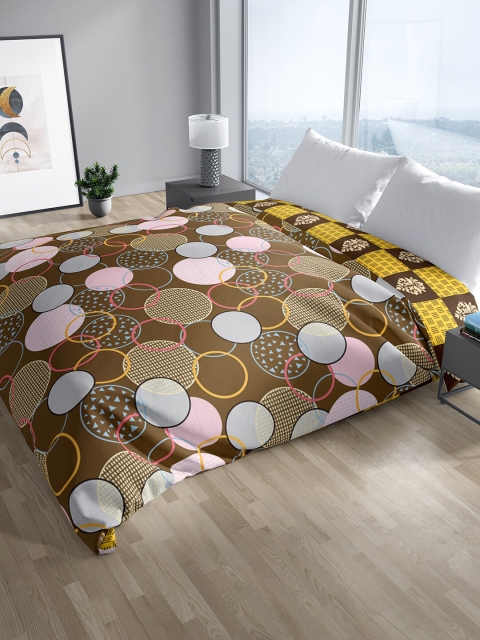 Aura Brown & Yellow Geometric Mild Winter Reversible 300 GSM Cotton Double Bed Quilt
Aura Brown & Yellow Geometric Mild Winter Reversible 300 GSM Cotton Double Bed Quilt