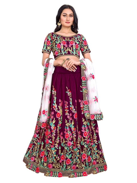 JSItaliya Purple & Green Embroidered Thread Work Semi-Stitched Lehenga & Unstitched Blouse With Dupatta
JSItaliya Purple & Green Embroidered Thread Work Semi-Stitched Lehenga & Unstitched Blouse With Dupatta