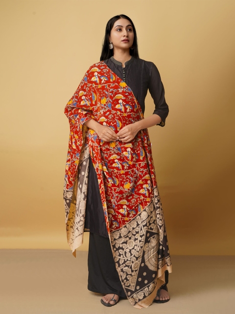Unnati Silks Women Maroon & Black Ethnic Motifs Printed Pure Cotton Kalamkari Dupatta
Unnati Silks Women Maroon & Black Ethnic Motifs Printed Pure Cotton Kalamkari Dupatta