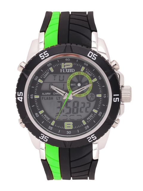 FLUID Men Grey Multifunction Analogue & Digital Watch FL-1129