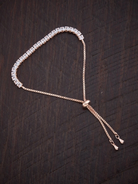 Kushal's Fashion Jewellery Women Rose Gold & White Cubic Zirconia Rose Gold-Plated Wraparound Bracelet
Kushal's Fashion Jewellery Women Rose Gold & White Cubic Zirconia Rose Gold-Plated Wraparound Bracelet