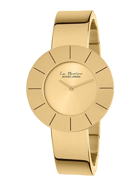Jacques Lemans Women Gold Dial & Stainless Steel Bracelet Style Straps Analogue Watch
Jacques Lemans Women Gold Dial & Stainless Steel Bracelet Style Straps Analogue Watch