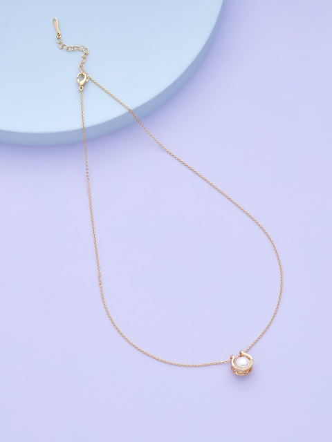 Kushal's Fashion Jewellery Women Gold-Toned & White Copper Gold-Plated Antique Necklace
Kushal's Fashion Jewellery Women Gold-Toned & White Copper Gold-Plated Antique Necklace