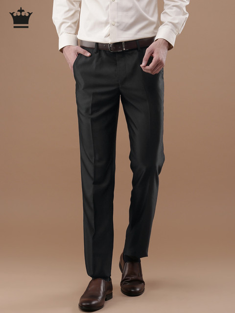 Louis Philippe Men Black Milano Fit Solid Formal Trousers
Louis Philippe Men Black Milano Fit Solid Formal Trousers