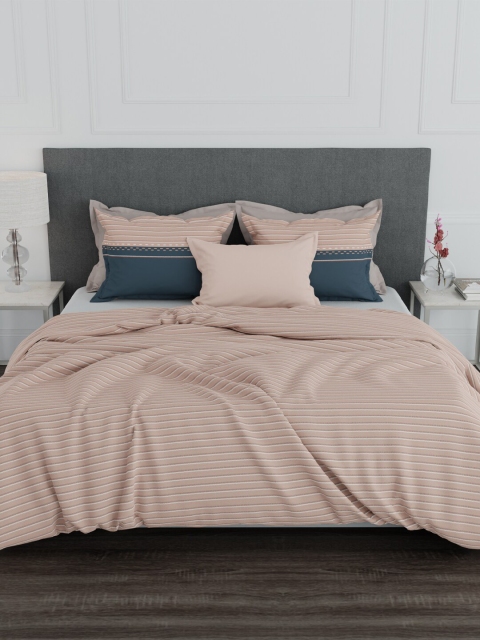 Trident Orange & Navy Blue Striped 100% Cotton 144 TC King Bedsheet with 2 Pillow Covers
Trident Orange & Navy Blue Striped 100% Cotton 144 TC King Bedsheet with 2 Pillow Covers