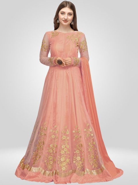 Nivah Fashion Women Orange Embroidered Pleated Sequinned Kurti with Salwar & With Dupatta
Nivah Fashion Women Orange Embroidered Pleated Sequinned Kurti with Salwar & With Dupatta