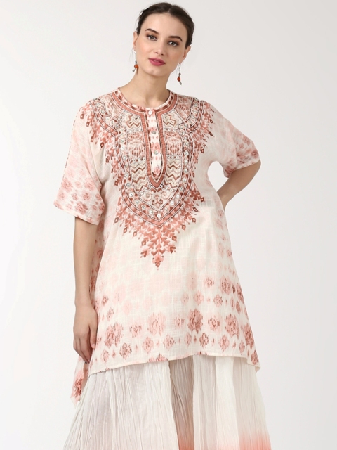 Ritu Kumar Pink Printed Kurti