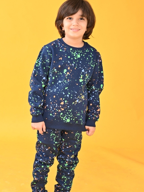 Anthrilo Boys Navy Blue & Green Paint Splat Printed Top with Trouser Clothing Set
Anthrilo Boys Navy Blue & Green Paint Splat Printed Top with Trouser Clothing Set