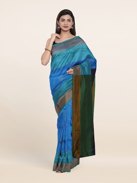 Pothys Zari Pure Silk Saree, Blue