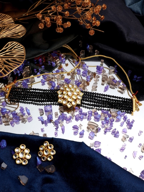 Vita Bella Gold-Plated CZ Stone-Studded Jewellery Set