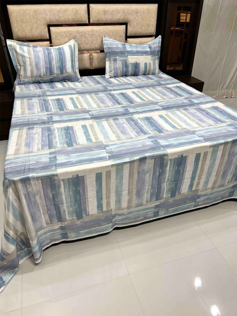 Pure Decor Abstract Printed 500TC Pure Cotton King Bedsheet with 2 Pillow Covers, Blue
Pure Decor Abstract Printed 500TC Pure Cotton King Bedsheet with 2 Pillow Covers, Blue