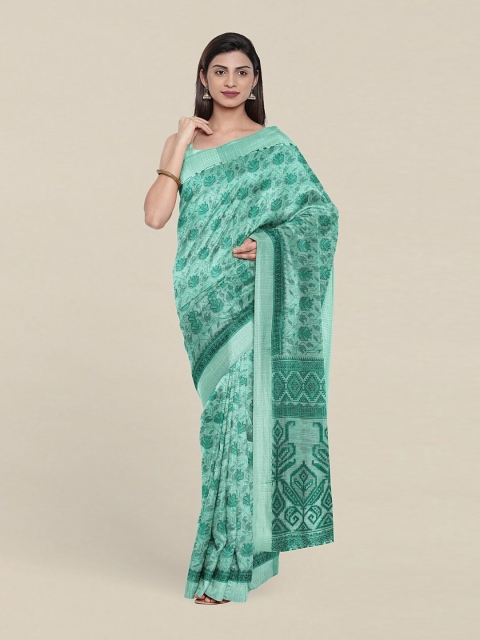 Pothys Woven Design Saree, Green