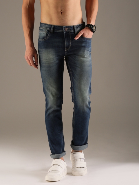 Flying Machine Men Navy Michael Slim Fit Mid-Rise Clean Look Stretchable Jeans, Navy blue
Flying Machine Men Navy Michael Slim Fit Mid-Rise Clean Look Stretchable Jeans, Navy blue