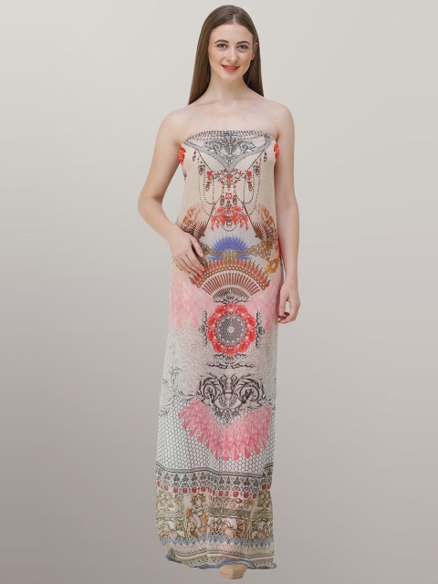 Rajoria Instyle Women Cream-Coloured & Pink Ethnic Motifs Georgette Ethnic Maxi Dress
Rajoria Instyle Women Cream-Coloured & Pink Ethnic Motifs Georgette Ethnic Maxi Dress