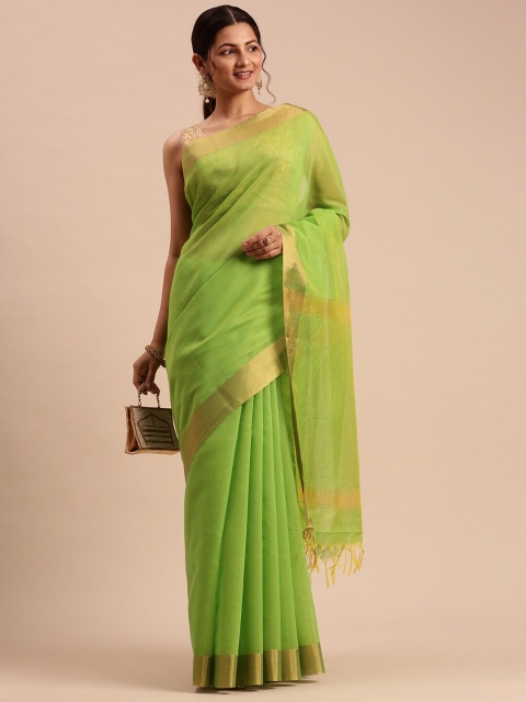 Ramraj Zari Saree, Green