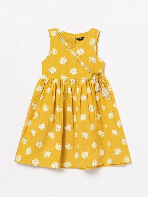 Melange by Lifestyle Yellow Floral Dress