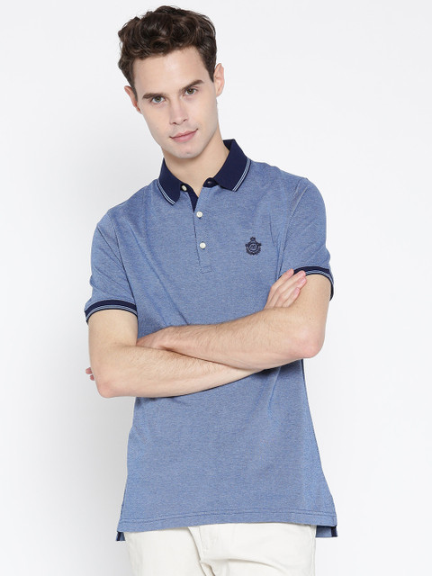 Blackberrys Men Blue Solid Polo Collar T-shirt 
Blackberrys Men Blue Solid Polo Collar T-shirt