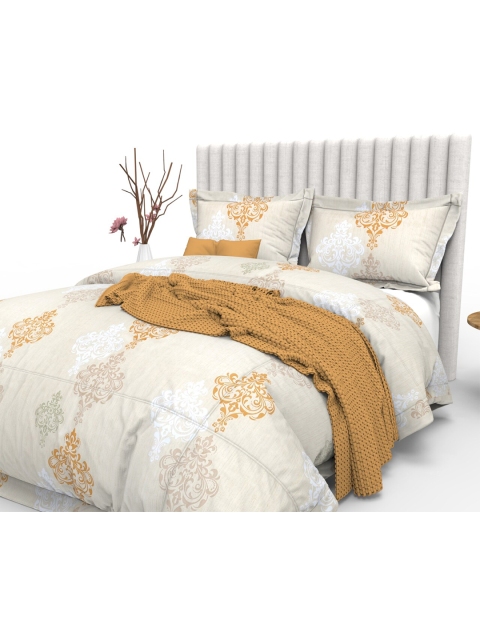 THE WHITE MOSS Yellow & White Ethnic Motifs 350 TC King Bedsheet with 2 Pillow Covers
THE WHITE MOSS Yellow & White Ethnic Motifs 350 TC King Bedsheet with 2 Pillow Covers