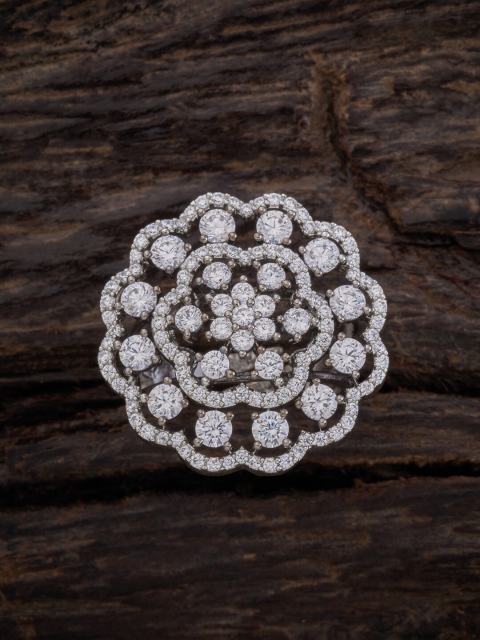 Kushal's Fashion Jewellery Women Rhodium-Plated White CZ-Studded Adjustable Finger Ring
Kushal's Fashion Jewellery Women Rhodium-Plated White CZ-Studded Adjustable Finger Ring