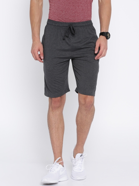 Aventura Outfitters Men Charcoal Grey Solid Regular Fit Shorts