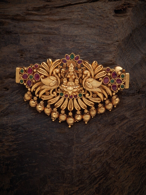 Kushal's Fashion Jewellery Women Gold-Toned & Red Embellished with stones French Barrette
Kushal's Fashion Jewellery Women Gold-Toned & Red Embellished with stones French Barrette