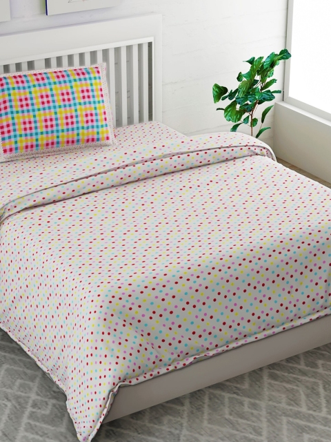 Salona Bichona White & Blue Geometric Printed 144 TC Single Bedsheet with 1 Pillow Covers
Salona Bichona White & Blue Geometric Printed 144 TC Single Bedsheet with 1 Pillow Covers