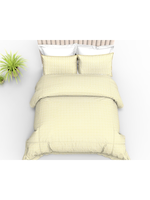 THE WHITE MOSS Yellow & Off White Geometric 210 TC King Bedsheet with 2 Pillow Covers
THE WHITE MOSS Yellow & Off White Geometric 210 TC King Bedsheet with 2 Pillow Covers
