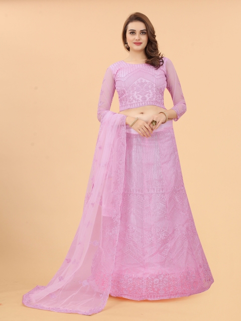 Fashion FRICKS Pink Embroidered Thread Work Semi-Stitched Lehenga & Blouse With Dupatta
Fashion FRICKS Pink Embroidered Thread Work Semi-Stitched Lehenga & Blouse With Dupatta