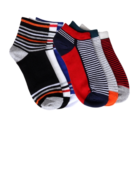 Color Fevrr Unisex Pack of 6 Above Ankle-Length Socks, Multi