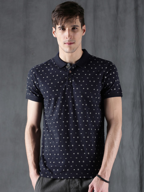 WROGN Men Navy Blue Printed Polo Collar T-shirt
WROGN Men Navy Blue Printed Polo Collar T-shirt