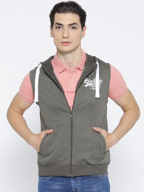 People Men Grey Applique Detail Sleeveless Hooded Sweatshirt
People Men Grey Applique Detail Sleeveless Hooded Sweatshirt