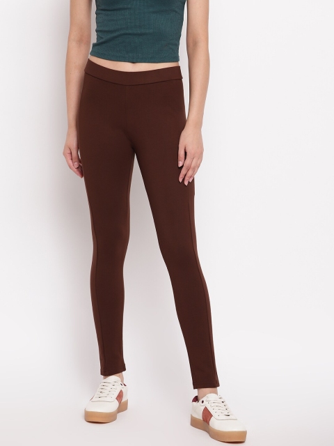 Marvel Women Brown Woven Jeggings