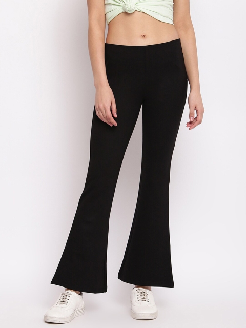 Marvel Women Black Woven Palazzo Fit Jegging