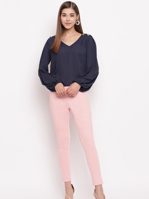 Marvel Women Pink Woven Jeggings