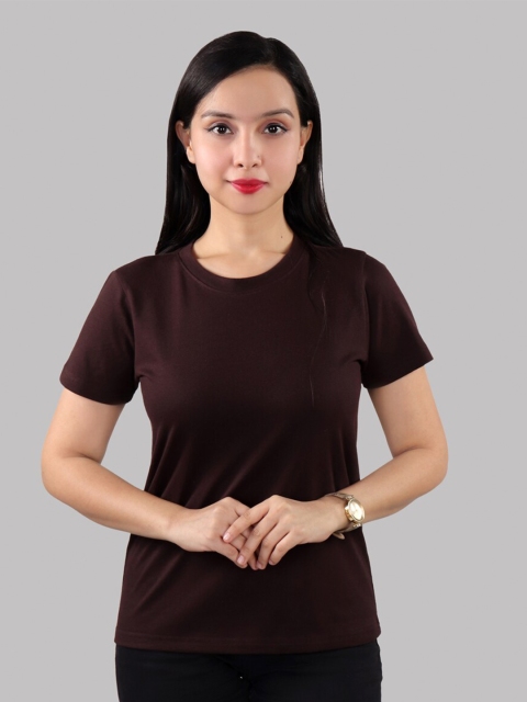 The Label Bar Women Brown T-shirt