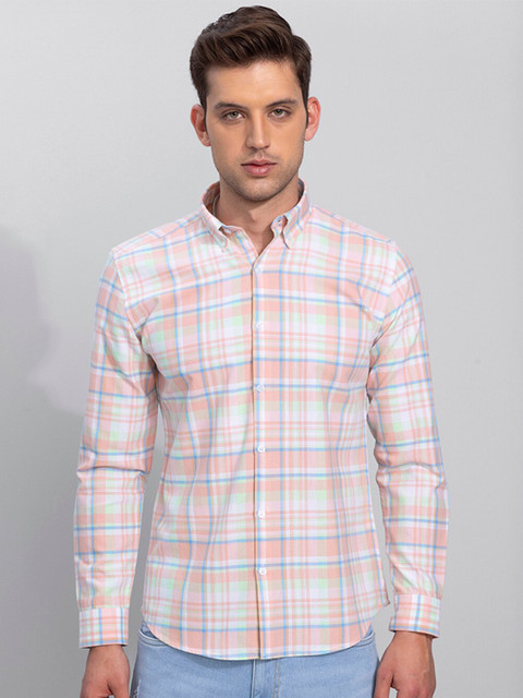 Snitch Men Pink Slim Fit Tartan Checks Checked Casual Shirt 
Snitch Men Pink Slim Fit Tartan Checks Checked Casual Shirt