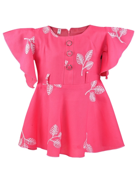 Wish Karo Pink & White Floral Dress